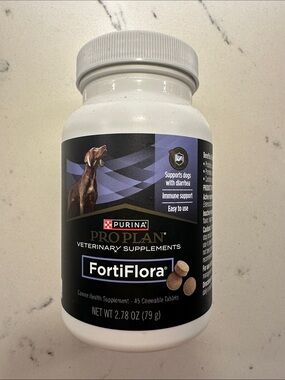 Purina Pro Plan FortiFlora Supplement 45 tablets, OPENED- 42 tablets remain